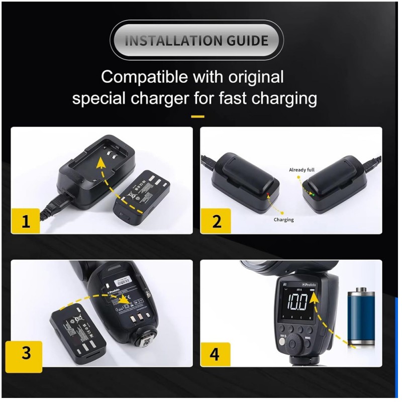                             Batteri til Profoto A1 7.4V 2500mAh (7.4V, 2500mAh)                            
                                                        
                            