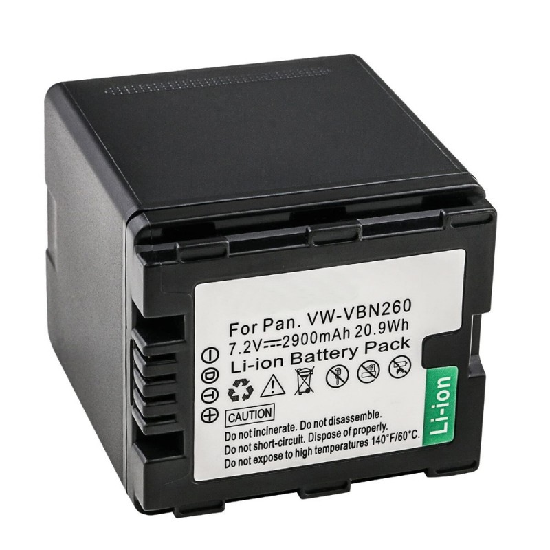                             Batteri til Panasonic HC-X800GK (7.4V, 2900mAh) 2 Batteri + 1 Lader                             
                                                        
                            