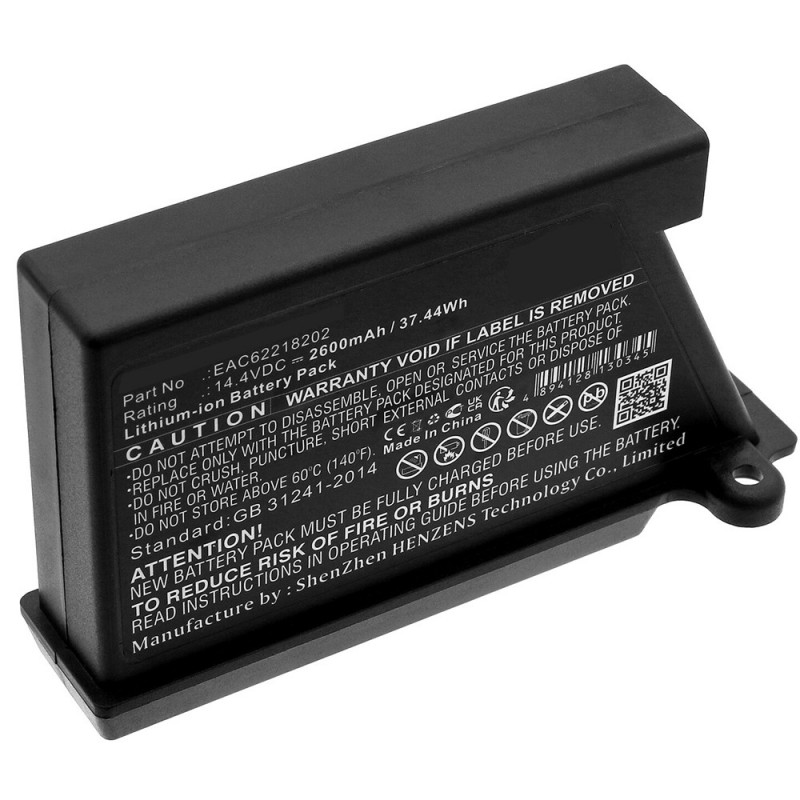                             Batteri til LG HomBot VR1010GR (14.4V, 2600mAh)                            
                                                        
                            