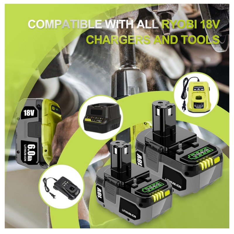                             Batteri til Ryobi RY1804 (18V, 6000mAh)                            
                                                        
                            