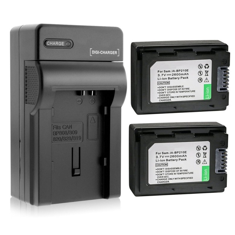                             Batteri til Samsung HMX-F800 (3.7V, 2600mAh) 2 Batteri + 1 Lader                             
                                                        
                            