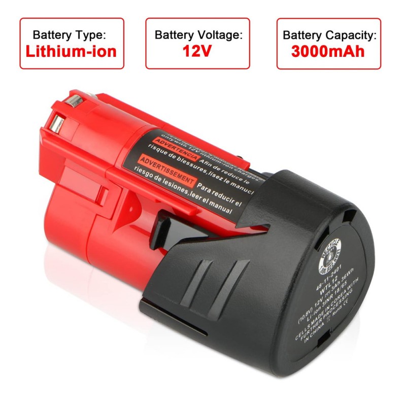                             Batteri til Milwaukee M12 CIW12-202C (12V, 1500mAh)                            
                                                        
                            
