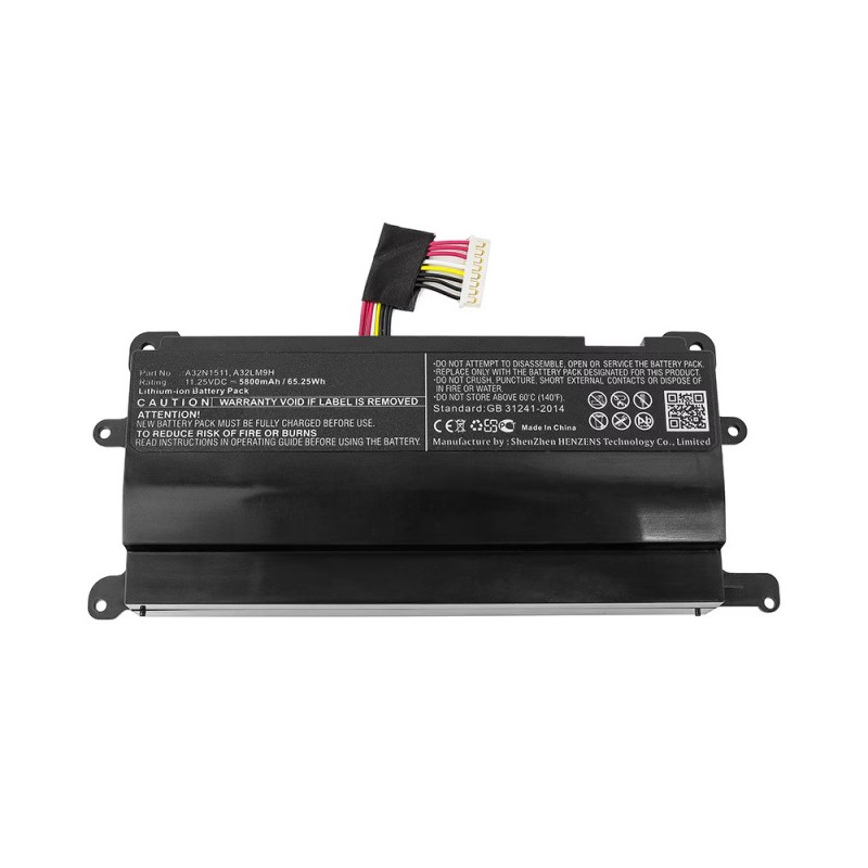 Batteri til Asus ROG GFX72VY6820 (11.25V, 67Wh)                            
                                                        
                                                         Batteri til Asus ROG GFX72VY6820 (11.25V, 67Wh)