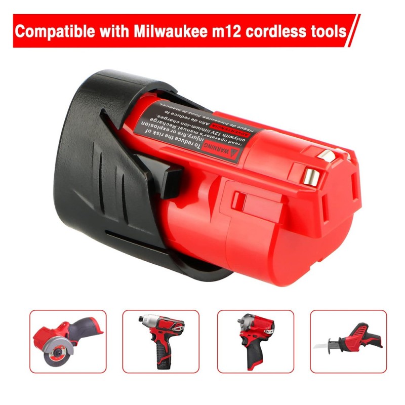                             Batteri til Milwaukee M12 CH-202C (12V, 4000mAh)                            
                                                        
                            