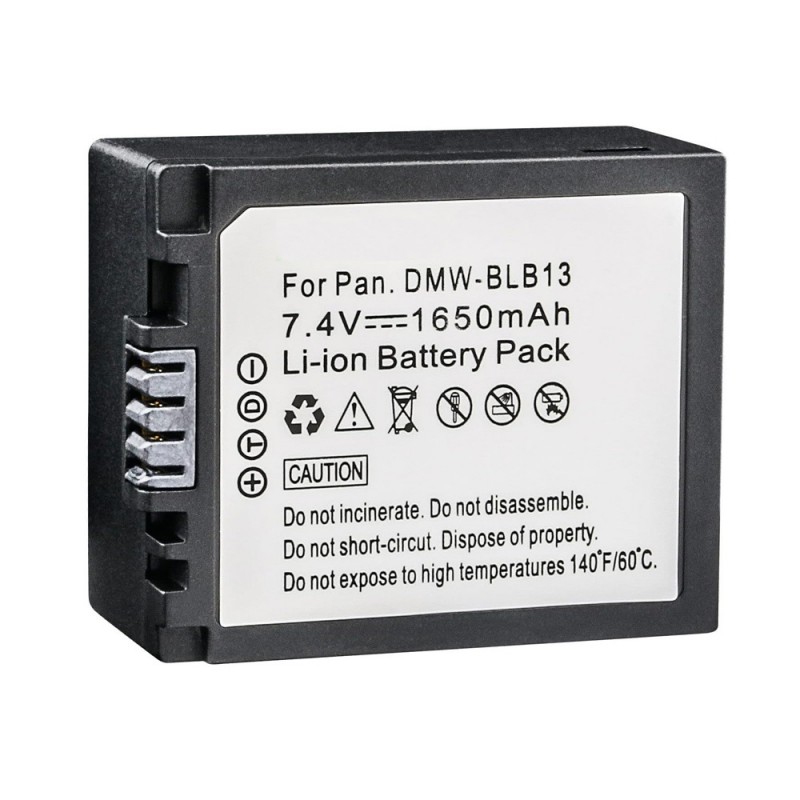                             Batteri til Panasonic Lumix DMC-GF1C (7.4V, 1650mAh) 2 Batteri + 1 Lader                             
                                                        
                            