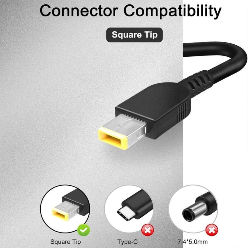 
                            Lader til Lenovo 300W 20V 15A Square Tip (20V, 15A, 300W)                            
                            