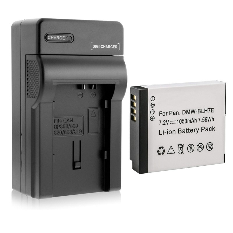                             Batteri til Panasonic DMW-BLH7 (7.2V, 1050mAh, 1 Batteri + 1 Lader)                            
                                                        
                            