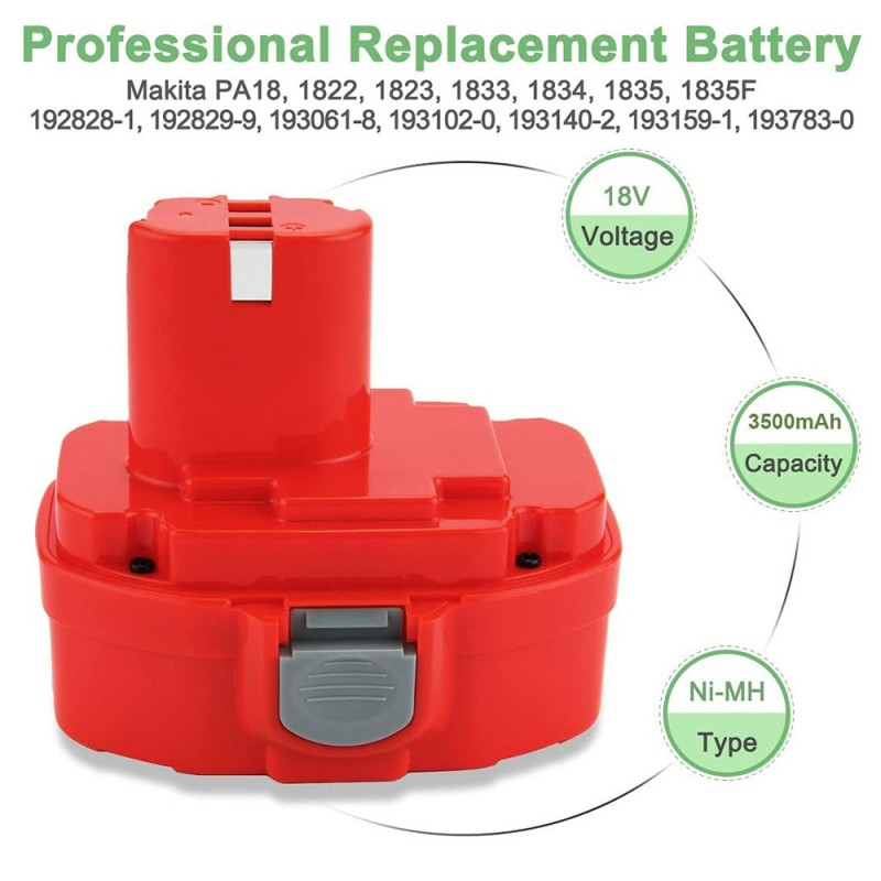                             Batteri til Makita JR180DWBE (18V, 3500mAh)                            
                                                        
                            