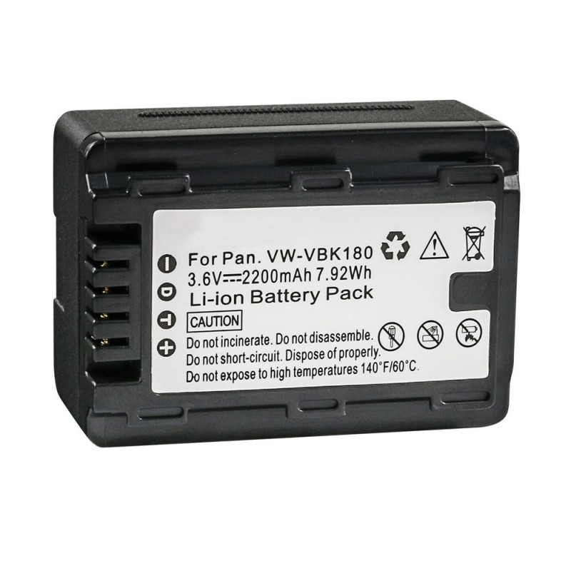                             Batteri til Panasonic HDC-SD80PC (3.6V, 2200mAh) 2 Batteri + 1 Lader                             
                                                        
                            