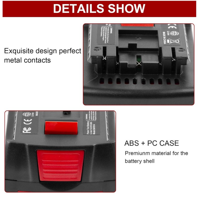                             Batteri til Bosch HDB180-02 (14.4V, 6000mAh)                            
                                                        
                            