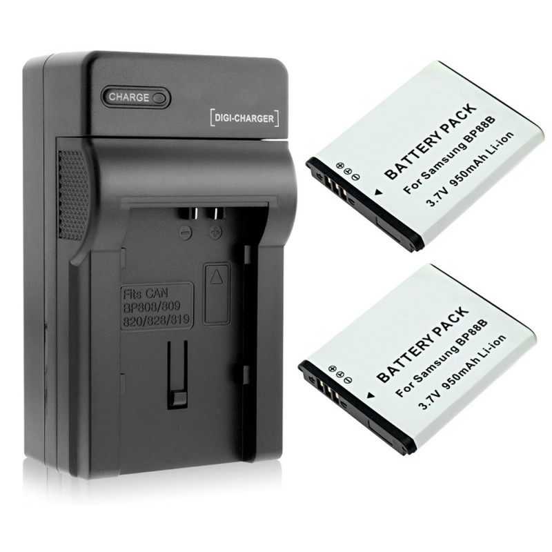                             Batteri til Samsung MV900F (3.7V, 950mAh) 2 Batteri + 1 Lader                             
                                                        
                            