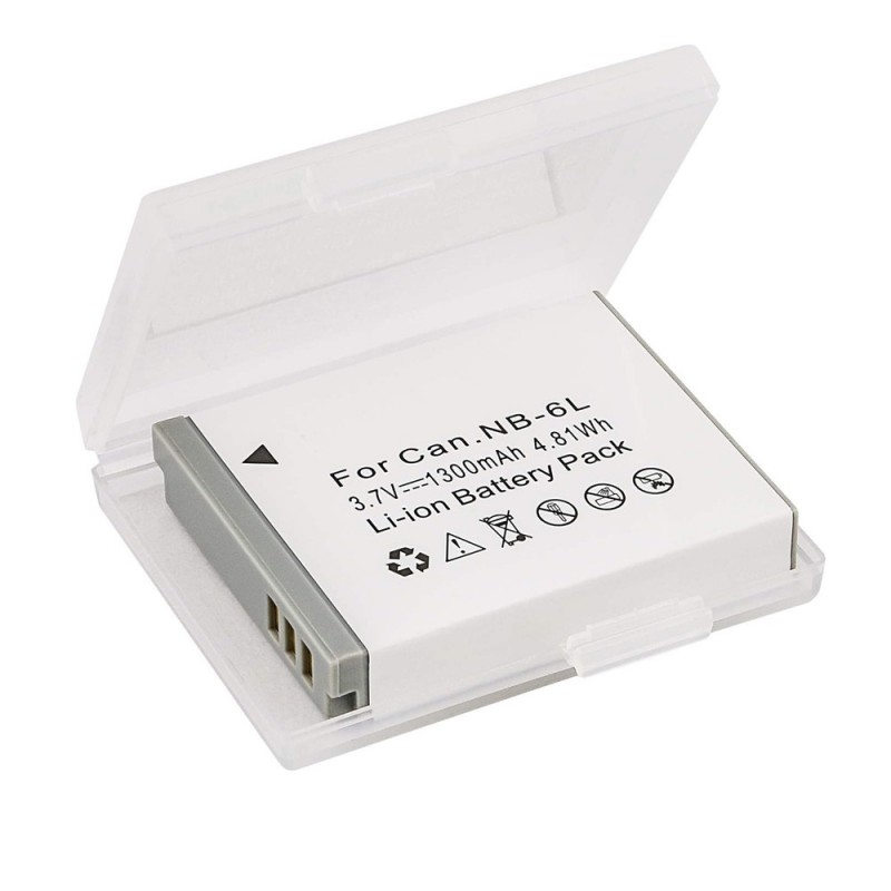                             Batteri til Canon NB-6L (3.7V, 1300mAh) 1 Batteri + 1 Lader                             
                                                        
                            