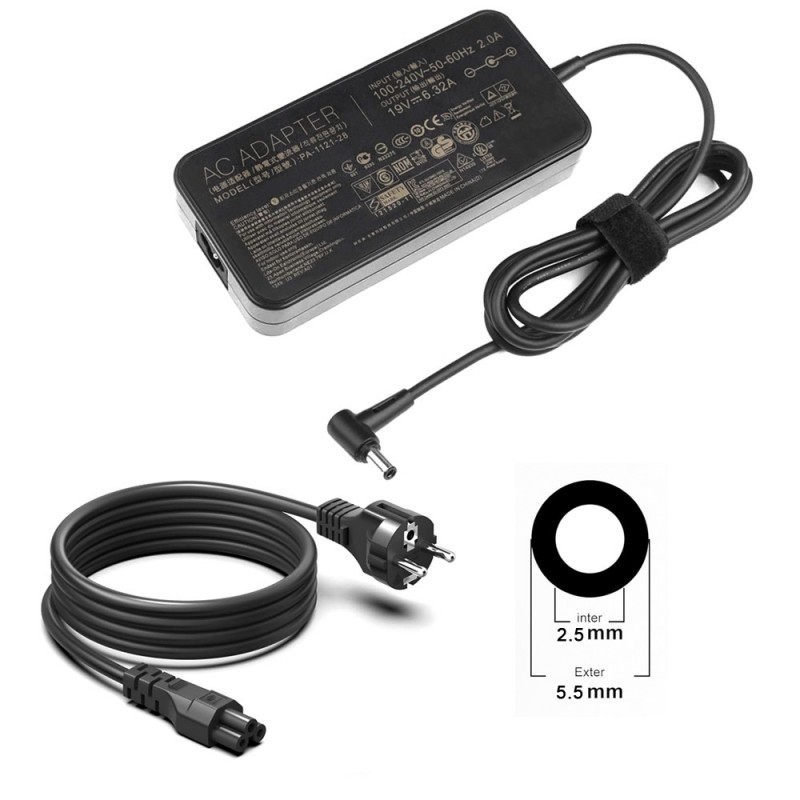 Lader til Asus VivoBook Pro N552VW(19V, 6.32A, 120W, 5.5*2.5mm)                            
                             
                            Lader til Asus VivoBook Pro N552VW(19V, 6.32A, 120W, 5.5*2.5mm)