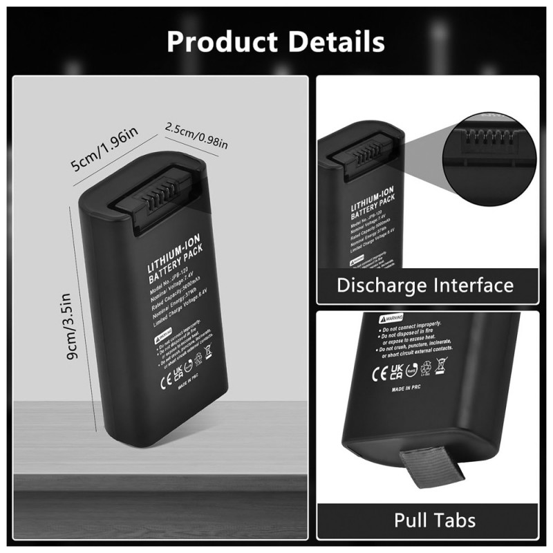                             Batteri til JBL PartyBox Club 120 7.4V 5000mAh (7.4V, 5000mAh)                            
                                                        
                            