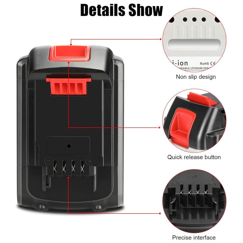                             Batteri til Black & Decker PCC640 (20V, 3000mAh)                            
                                                        
                            