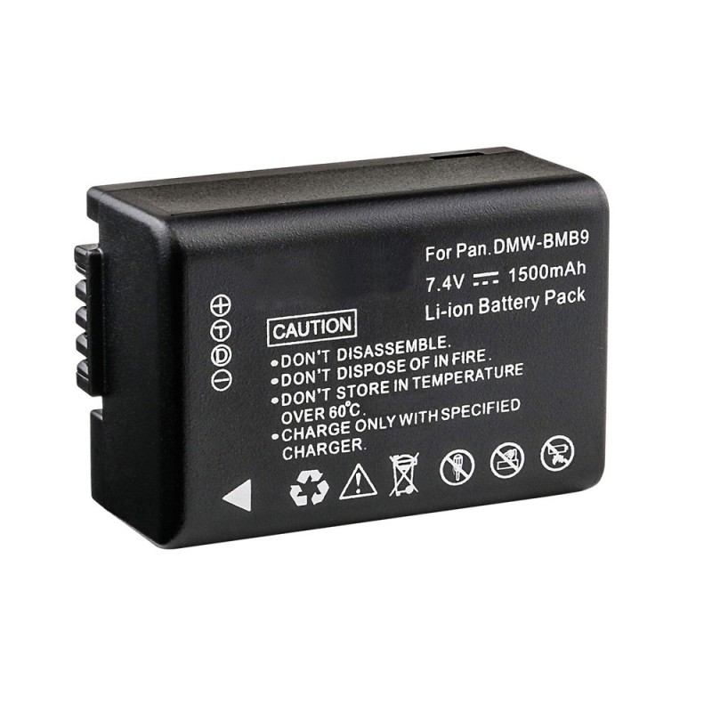                             Batteri til Panasonic DMC-FZ72 (7.4V, 1500mAh) 2 Batteri + 1 Lader                             
                                                        
                            