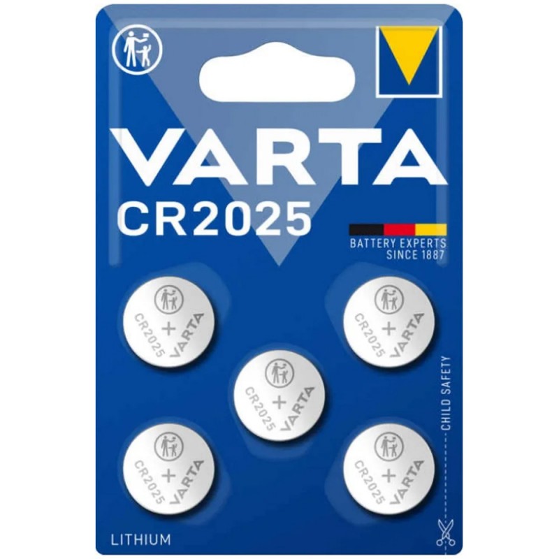 Batteri til VARTA CR2025, 5 Pakke
