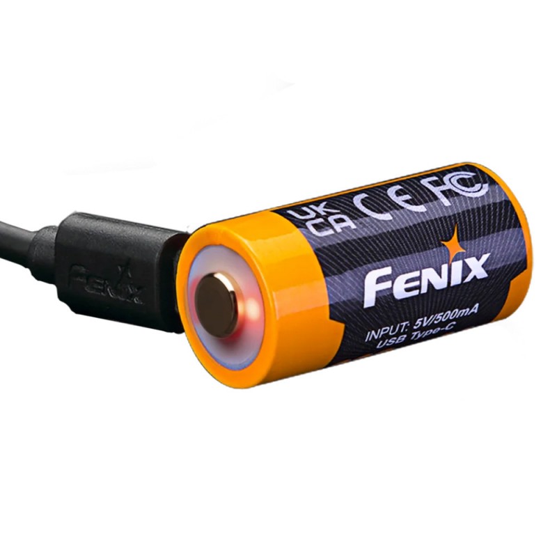 
                                                        
                                                        Batteri til Fenix 16340 R123A ARB-L16-800UP 3.6V 800mAh TYPE-C
                            