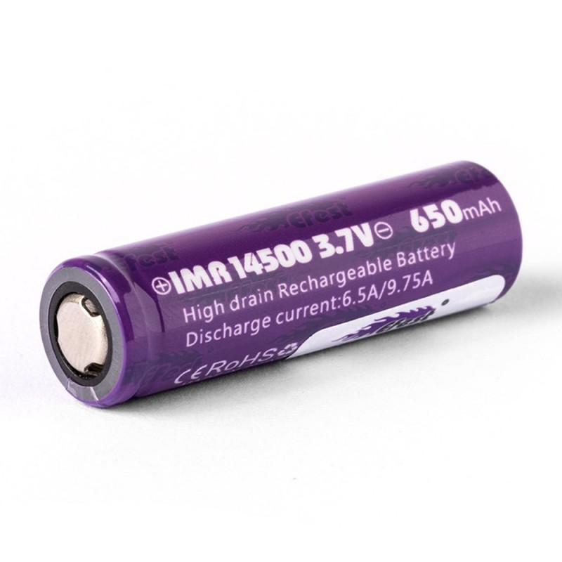 Batteri til Efest IMR 14500 3.7V 650mAh