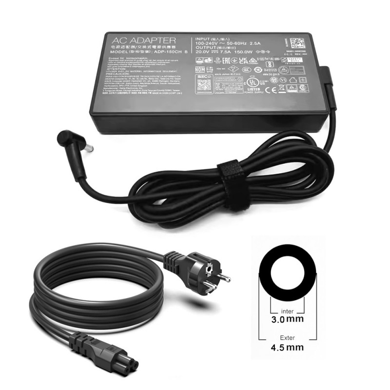 Lader til Asus ZenBook NX500JK(20V, 7.5A, 150W, 4.5*3.0mm)                            
                             
                            Lader til Asus ZenBook NX500JK(20V, 7.5A, 150W, 4.5*3.0mm)