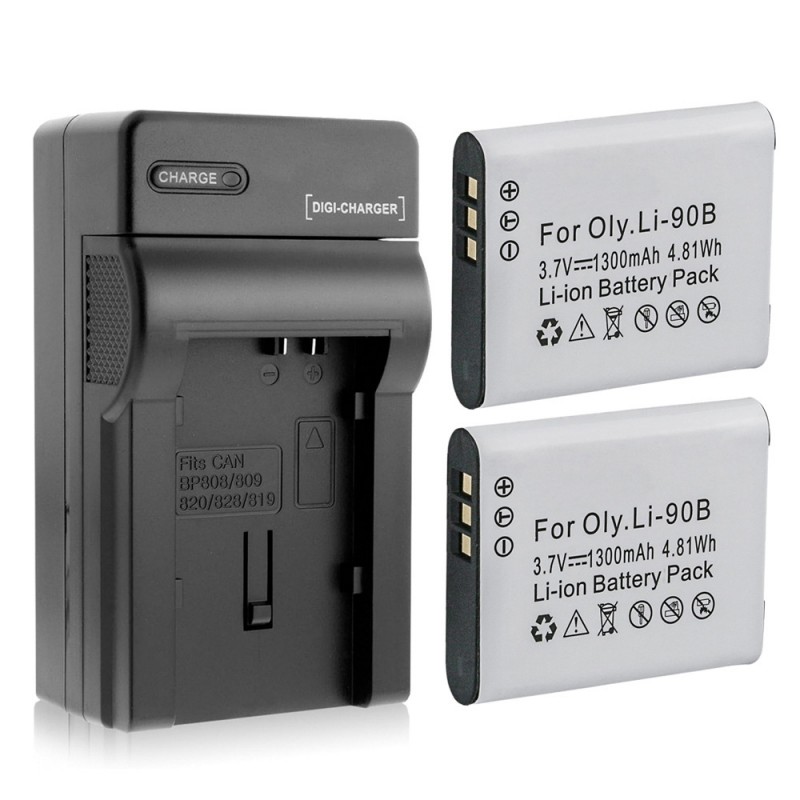 Batteri til Olympus Stylus XZ-2 iHS (3.7V, 1300mAh, 2 Batteri + 1 Lader)
Batteri til Olympus Stylus XZ-2 iHS (3.7V, 1300mAh, 2 Batteri + 1 Lader)