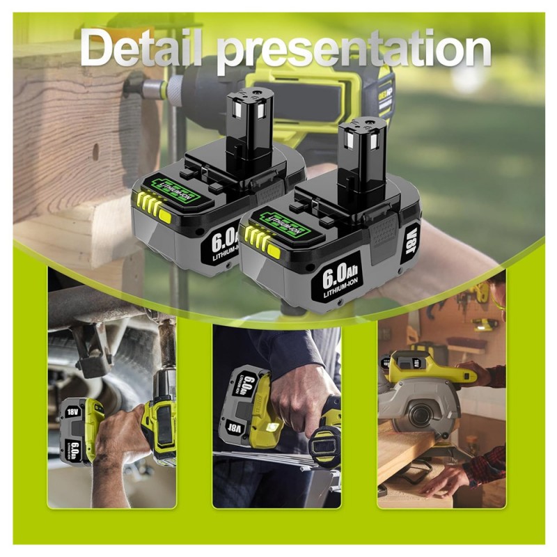                             Batteri til Ryobi CDI-1803 (18V, 6000mAh)                            
                                                        
                            