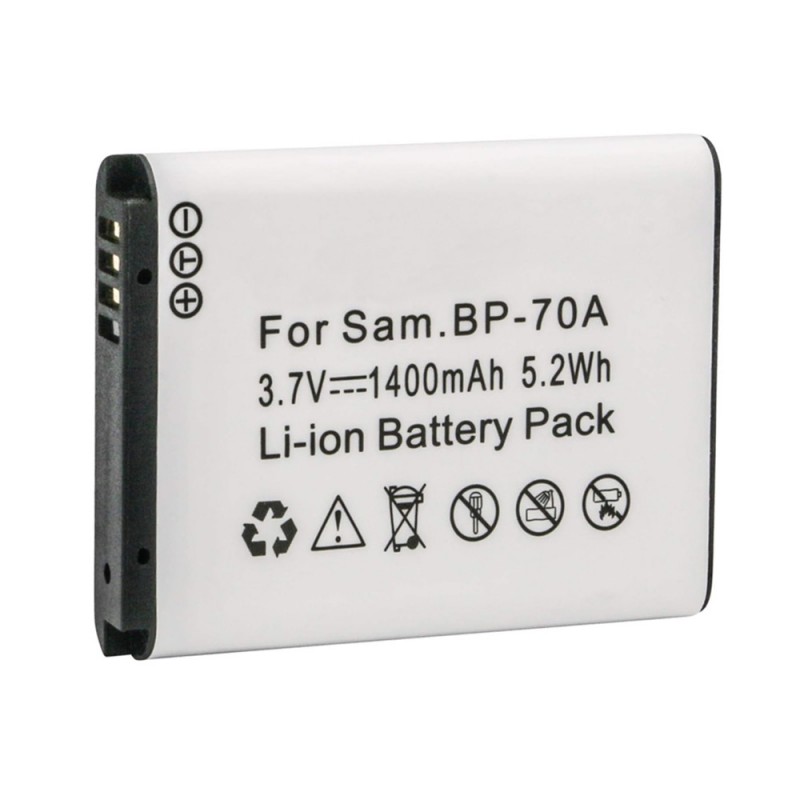                             Batteri til Samsung ST75 (3.7V, 1400mAh) 1 Batteri + 1 Lader                             
                                                        
                            