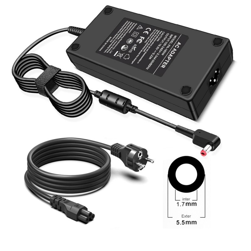 Lader til Acer Aspire Nitro 5 AN517-52-52T3(19.5V, 9.23A, 180W, 5.5*1.7mm)                            
                             
                            Lader til Acer Aspire Nitro 5 AN517-52-52T3(19.5V, 9.23A, 180W, 5.5*1.7mm)