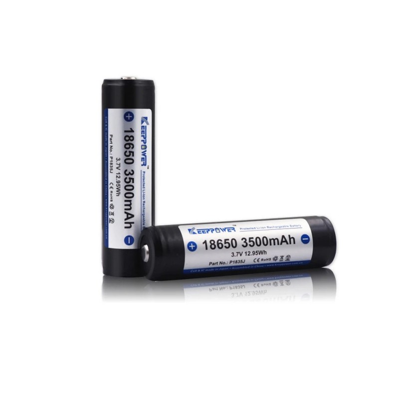 Batteri til Keeppower Oppladbart 18650 P1835J  3.6V 3500mAh