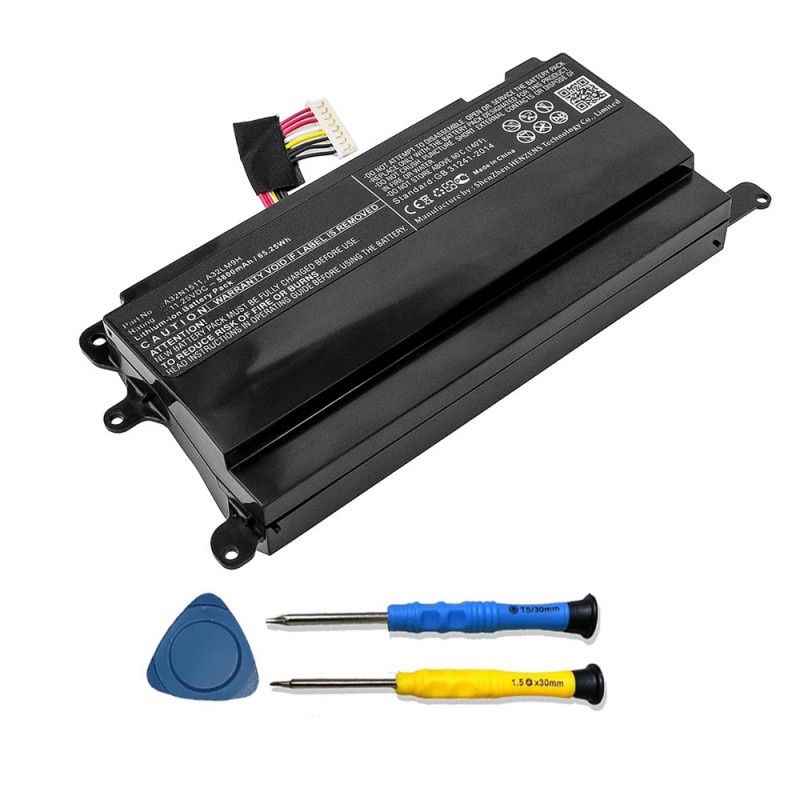 Batteri til Asus ROG GFX72VY6820 (11.25V, 67Wh)                            
                                                        
                                                         Batteri til Asus ROG GFX72VY6820 (11.25V, 67Wh)