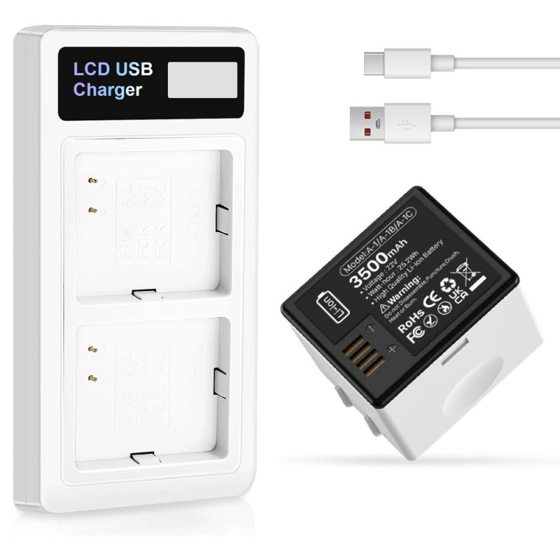 Batteri til Arlo A-1 (7.2V, 3500mAh)
Batteri til Arlo A-1 (7.2V, 3500mAh)