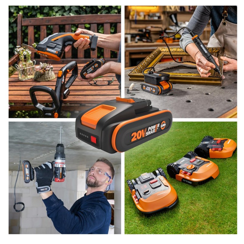                             Batteri til Worx Landroid S300 2022 (20V, 4000mAh)                            
                                                        
                            