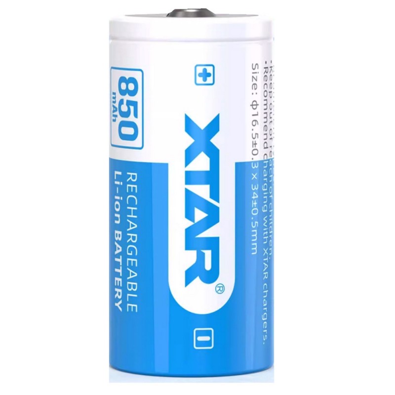 
                                                        
                                                        Batteri til Xtar 16340 3.6V 850mAh
                            
