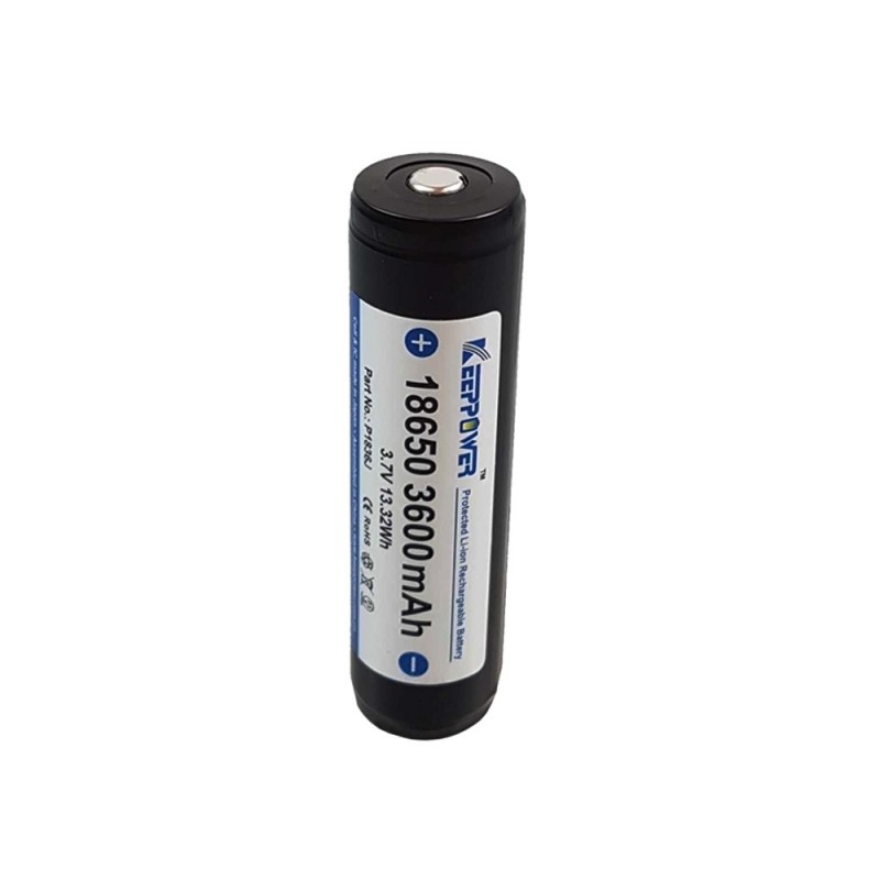 Batteri til Keeppower Oppladbart 18650 3.6V 3600mAh