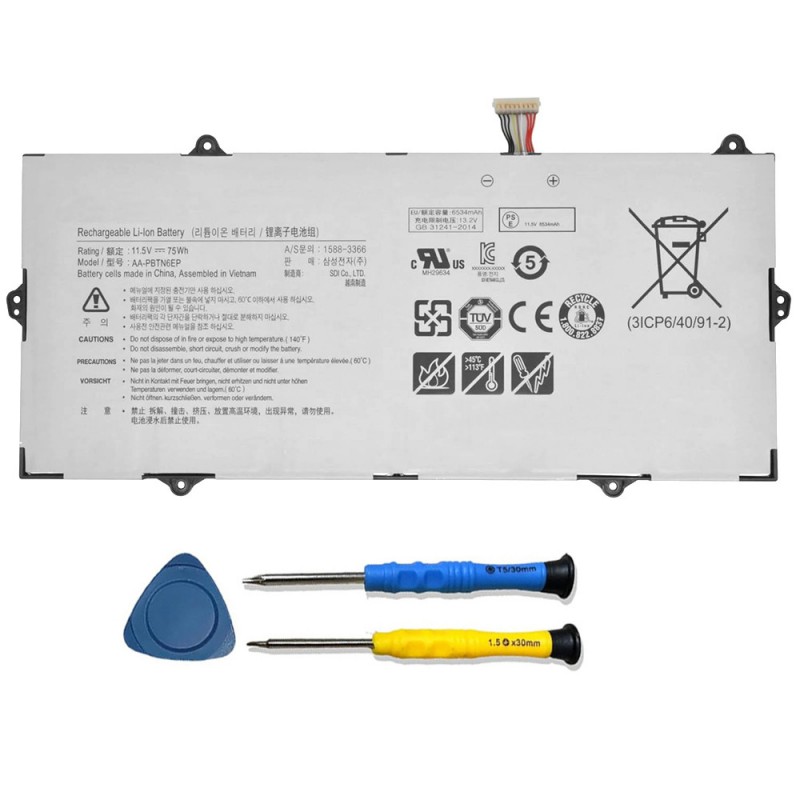                             Batteri til Samsung Notebook 9 NT900X5T-K39A (11.5V, 75Wh/6534mAh)                            
                                                        
                            