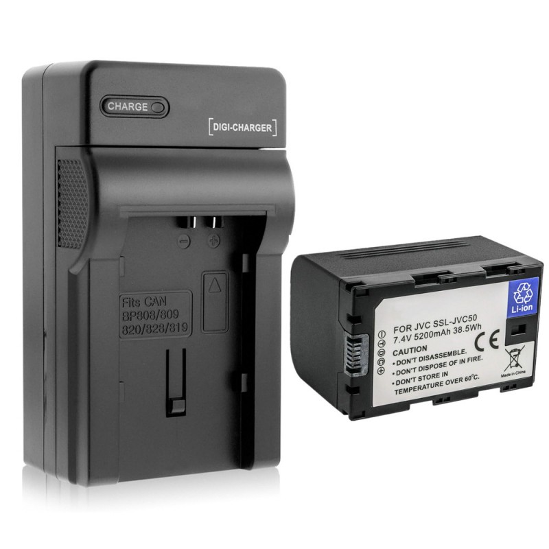 Batteri til JVC GY-HM200 (7.4V, 5200mAh, 1 Batteri + 1 Lader)
Batteri til JVC GY-HM200 (7.4V, 5200mAh, 1 Batteri + 1 Lader)