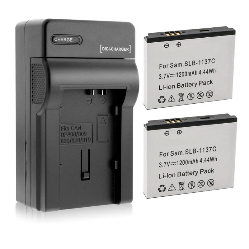                             Batteri til Samsung Digimax i7 (3.7V, 1100mAh) 2 Batteri + 1 Lader                             
                                                        
                            