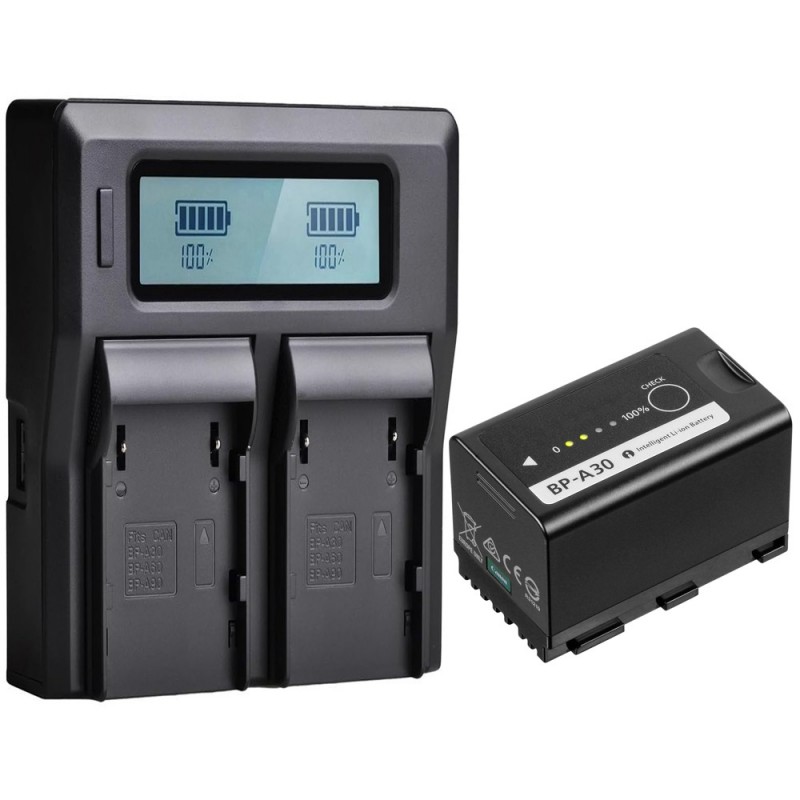 Batteri til Canon BP-A30 (14.4V, 3200mAh, 1 Batteri + 1 Lader)
Batteri til Canon BP-A30 (14.4V, 3200mAh, 1 Batteri + 1 Lader)