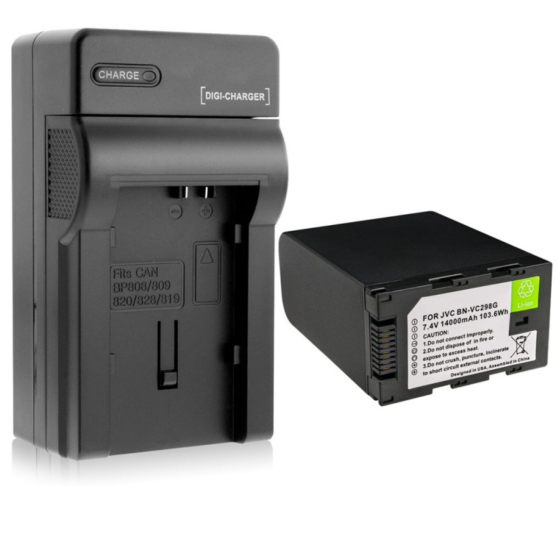                            Batteri til JVC AA-VC20 (7.4V, 14000mAh, 1 Batteri + 1 Lader)                            
                                                        
                            