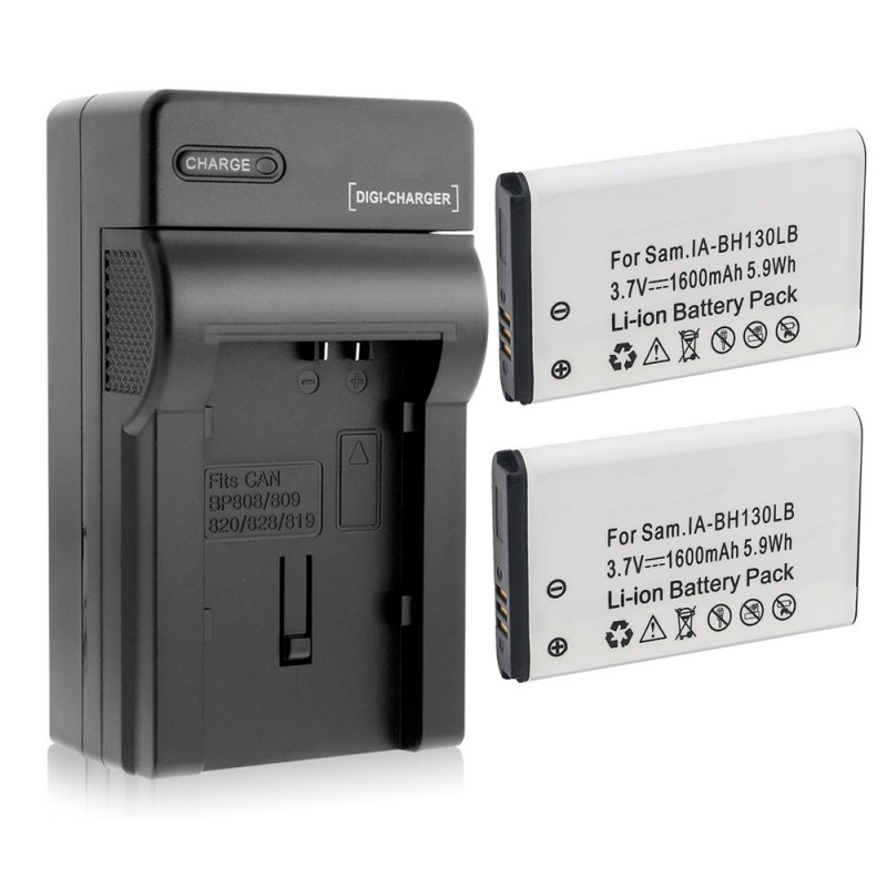                             Batteri til Samsung HMX-U15 (3.7V, 1600mAh) 2 Batteri + 1 Lader                             
                                                        
                            