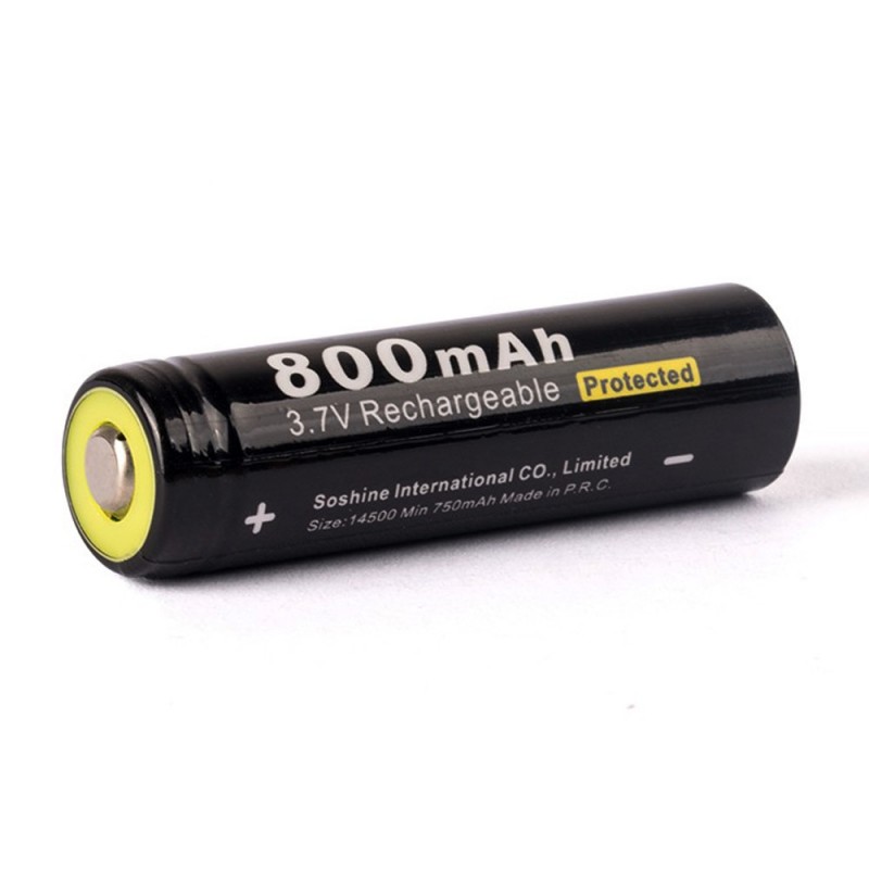 Batteri til Soshine 14500/AA 3.7V 800mAh