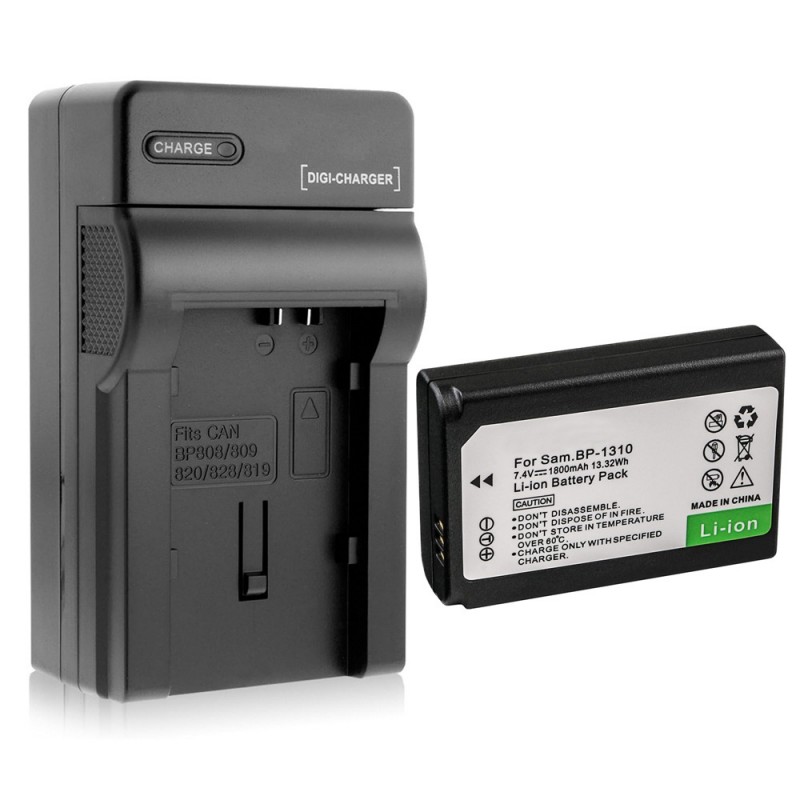                             Batteri til Samsung NX (7.4V, 1800mAh) 1 Batteri + 1 Lader                             
                                                        
                            