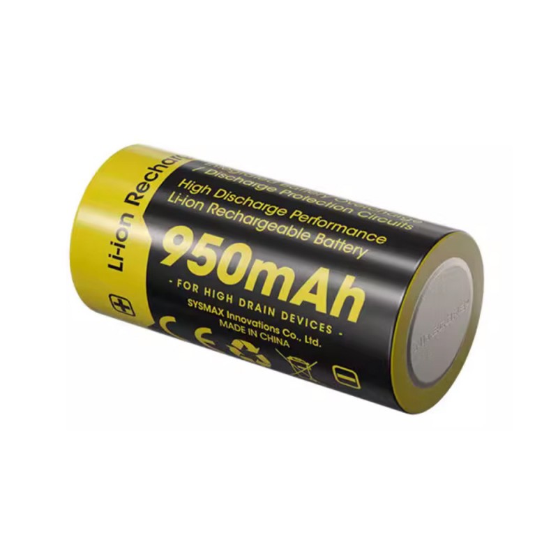 
                                                        
                                                        Batteri til Nitecore 16340 RCR123A NL169 3.6V 950mAh
                            
