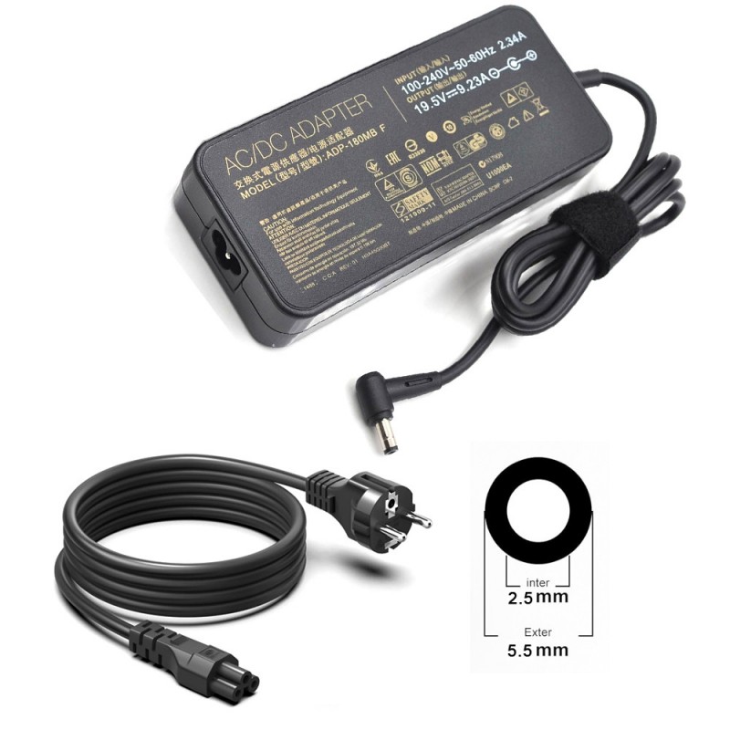 Lader til Asus ROG G550JK (19.5V, 9.23A, 180W, 5.5*2.5mm)
Lader til Asus ROG G550JK (19.5V, 9.23A, 180W, 5.5*2.5mm)