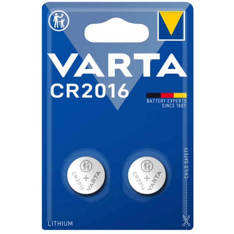 Batteri til VARTA CR2016, 2 Pakke