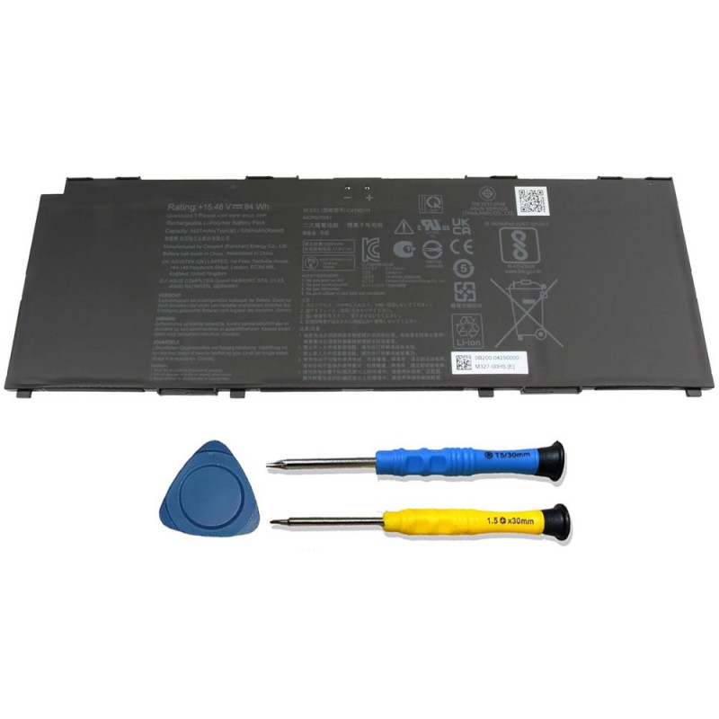                             Batteri til Asus C41N2111 (15.48V, 84Wh/5427mAh)                            
                                                        
                            