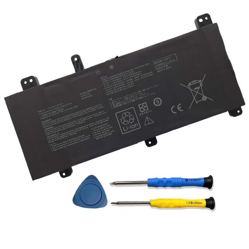                             Batteri til Asus C41N1731-3 (15.40V, 4335mAh/66Wh)                            
                                                        
                            