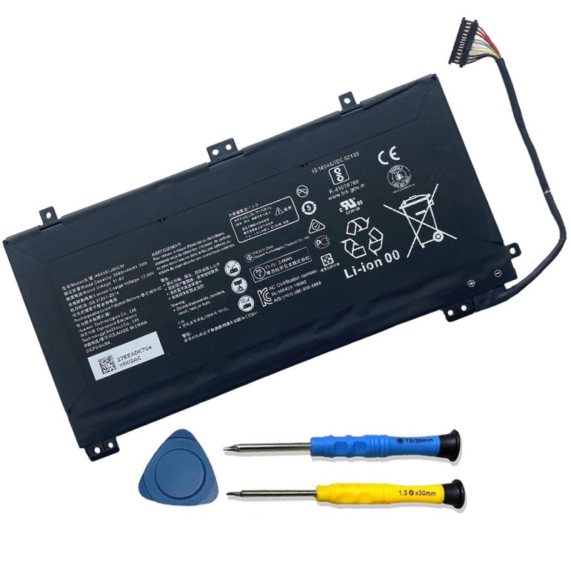 Batteri til HUAWEI MateBook 13 WRT-W29 (11.4V, 3660mAh/41.7Wh)
Batteri til HUAWEI MateBook 13 WRT-W29 (11.4V, 3660mAh/41.7Wh)
