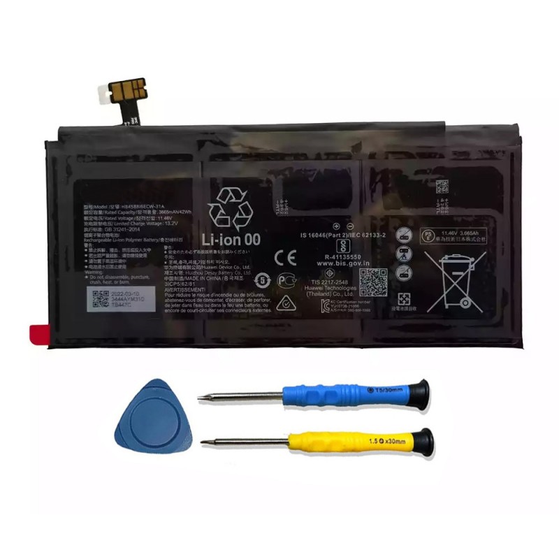                             Batteri til Huawei HB4588I6ECW-31A (11.46V, 42Wh)                            
                                                        
                            