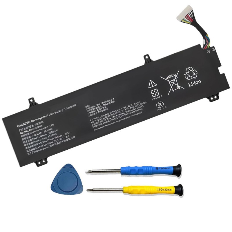                             Batteri til XiaoMi G16B03W (11.55V, 80Wh)                            
                                                        
                            